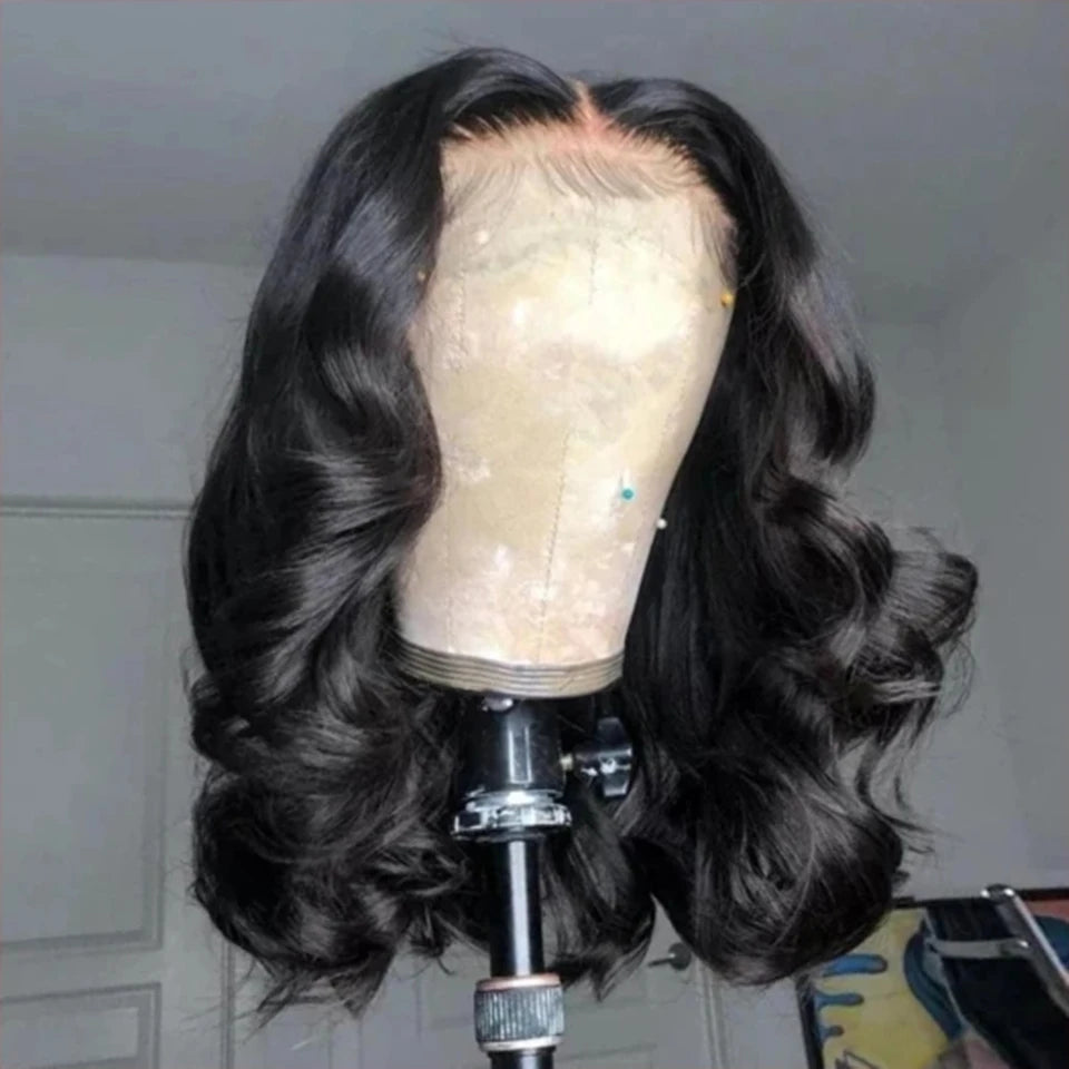 Body Wave Short Bob 4x4 pre-plucked 180 Wigs Human Hair Bob Wig Lace Front Human Hair Wigs.